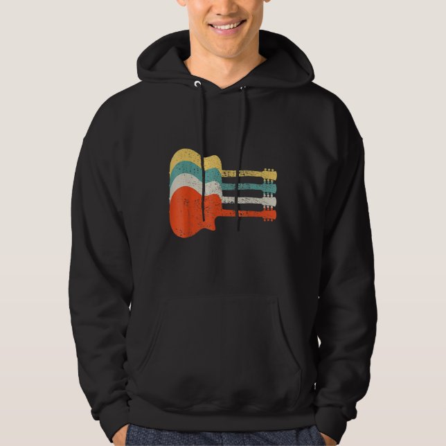 Sudadera Guitarra retro vintage (Anverso)