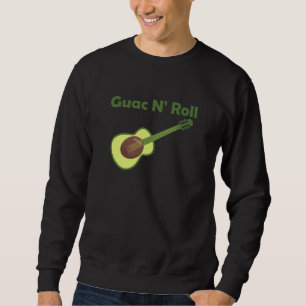 Sudadera Guitarras divertidas del rock del aguacate N Roll