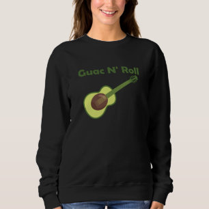Sudadera Guitarras divertidas del rock del aguacate N Roll