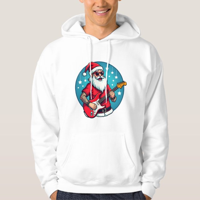 Sudadera guitarrista de Navidad Rockmusic Navidad (3) (Anverso)