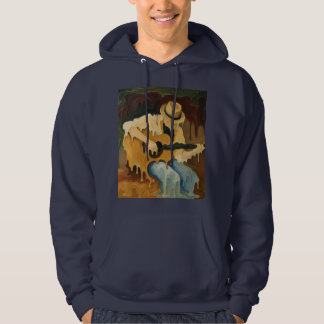 Sudadera Guitarrista Fundido – Arte Surrealista de Música c