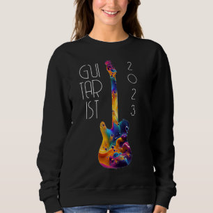 SUDADERA GUITARRISTA REGALO DE BANDA DE GUITARRA COLORIDA 2