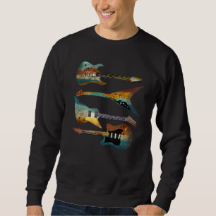 Sudadera Guitars de estilo retro, música afligida Vi