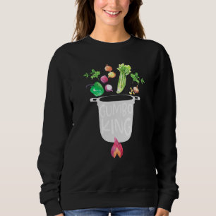 Sudadera Gumbo King Con Olla De Gumbo Y Verduras Voladoras