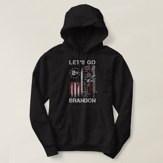 Sudadera Gun Patriotas de la Bandera Estadounidense Vamos B (Diseño del anverso)