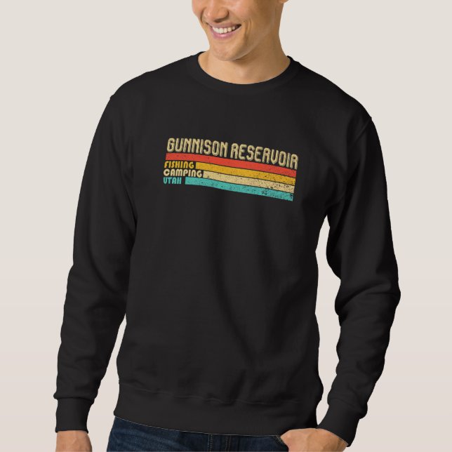 Sudadera Gunnison Reservoir Utah Funny Ping Camping Summ (Anverso)