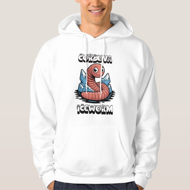 Sudadera Gusano de hielo de Cordova Alaska Críptido (Anverso)