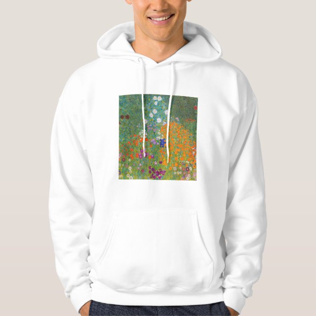 Sudadera Gustav Klimt - Jardín de flores (Anverso)