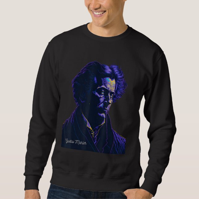 Sudadera Gustav Mahler Composer Classical Music Piano Portr (Anverso)