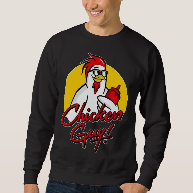 Sudadera Guy Fieri Chicken, chico de pollo Guy Fieri Chick (Anverso)