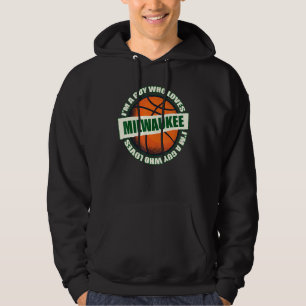 Sudadera Guy Who Love Milwaukee Basketball - B-Ball City W