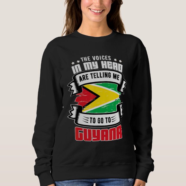 Sudadera Guyana En Mi Cabeza (Anverso)