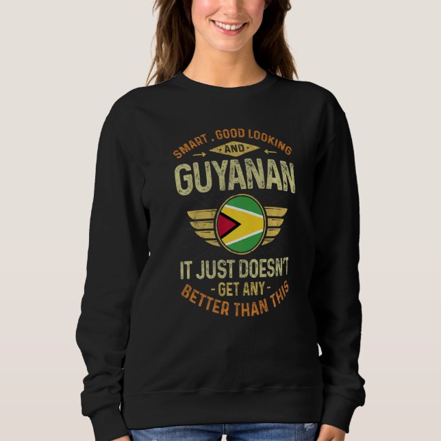 Sudadera Guyana Flag Proud Guyanese Men & Women   (Anverso)