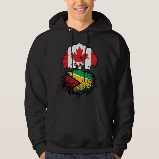 Sudadera Guyana Guyanesa Canadá canadiense árbol roba bande (Anverso)