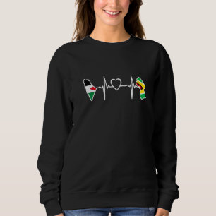 Sudadera Guyana Palestina Bandera Guyanés Palestino Latido