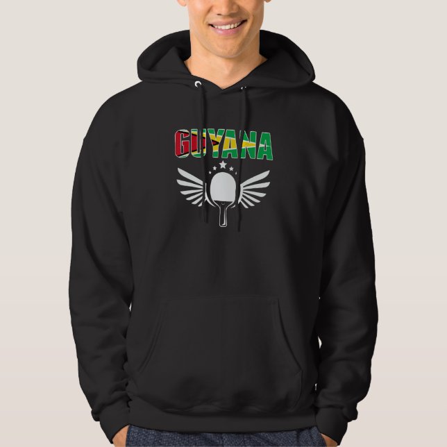 Sudadera Guyana Ping Pong  Guyanese Table Tennis Team Suppo (Anverso)