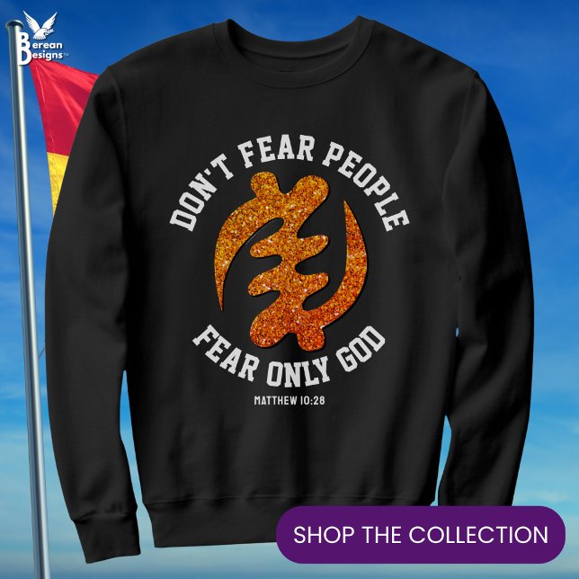 Sudadera Gye Nyame Adinkra SÓLO TEME AL DIOS Purpurina cris (Stylish glitter effect GYE NYAME sweatshirt with CUSTOMIZABLE Christian text)