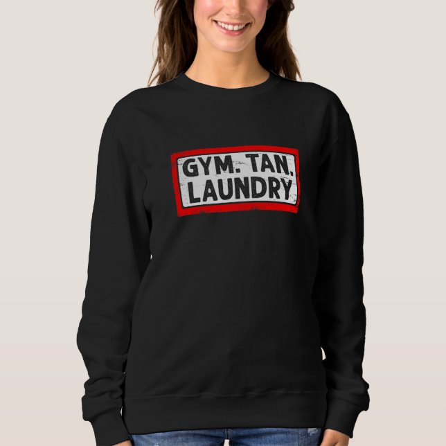 Sudadera Gym Tan Lavandería Fitness Ejercicio de entrenamie (Anverso)