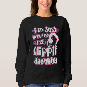 Sudadera Gymnast Mom O Dad Flippin Daughter Silhouette Des