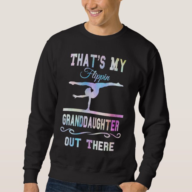 Sudadera Gymnastics Grandma Thats My Flippin Granddaughter  (Anverso)