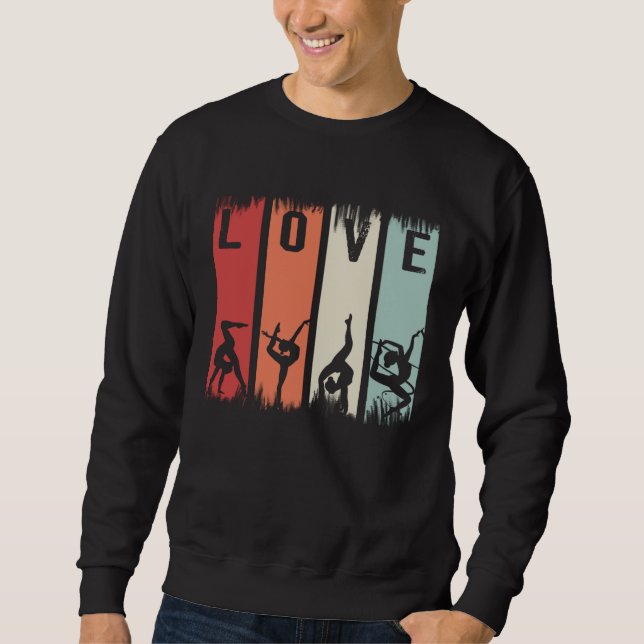 Sudadera Gymnastics Gymnast Aerobics Acrobat Love (Anverso)