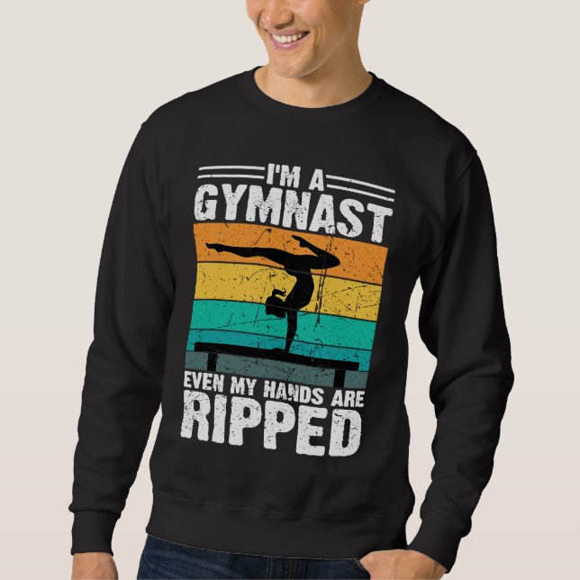 Sudadera Gymnastics Women men Girls Teens Gymnast Dance Ret (Anverso)