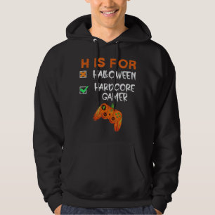 Sudadera h is for halloween hardcor gamer
