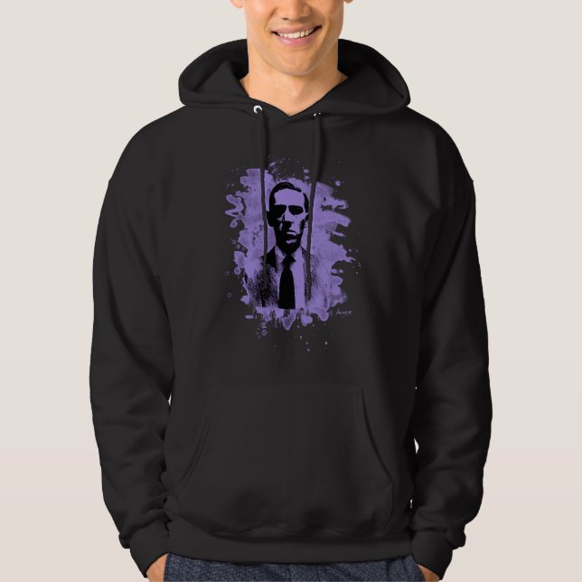 Sudadera H. p. Lovecraft tributo (violet) (Anverso)