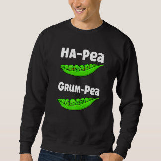 Sudadera Ha-Pea Grum-Pea Funny Cute Peas Vegetable Veggies 