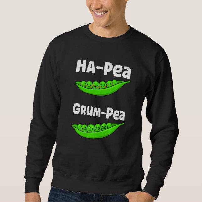 Sudadera Ha-Pea Grum-Pea Funny Cute Peas Vegetable Veggies 