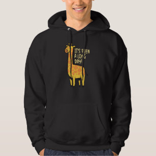Sudadera Ha sido un largo día lindo pijama de jirafa