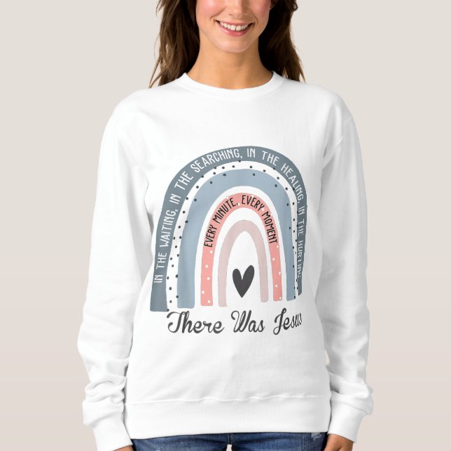 Sudadera Había Jesús Boho Arcoiris Cristiano Jesús Amor (Anverso)
