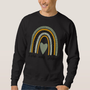 Sudadera Había Jesús Cristiano Religioso Arcoiris Vinta
