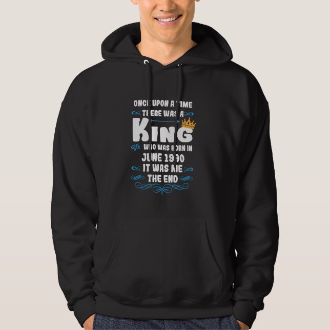 Sudadera Había una vez un rey. Junio de 1990 Nacimiento (Anverso)