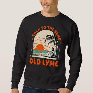 Sudadera Habla Con El Océano Connecticut De La Arena Vieja