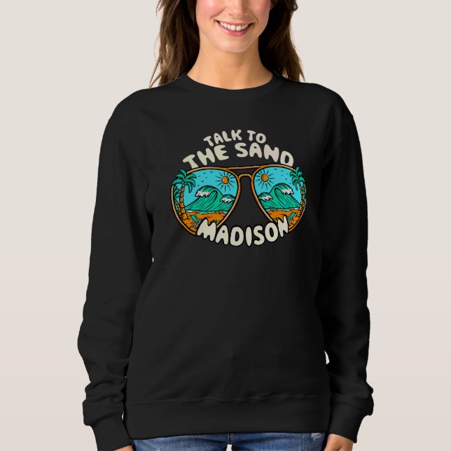 Sudadera Habla Con El Trópico De Verano De La Madera De Are (Anverso)