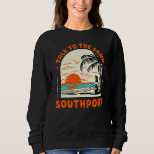 Sudadera Habla Con La Playa De Arena Southport De Carolina