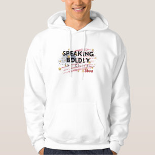 Sudadera Hablando con valentía de la bandera Hoodie