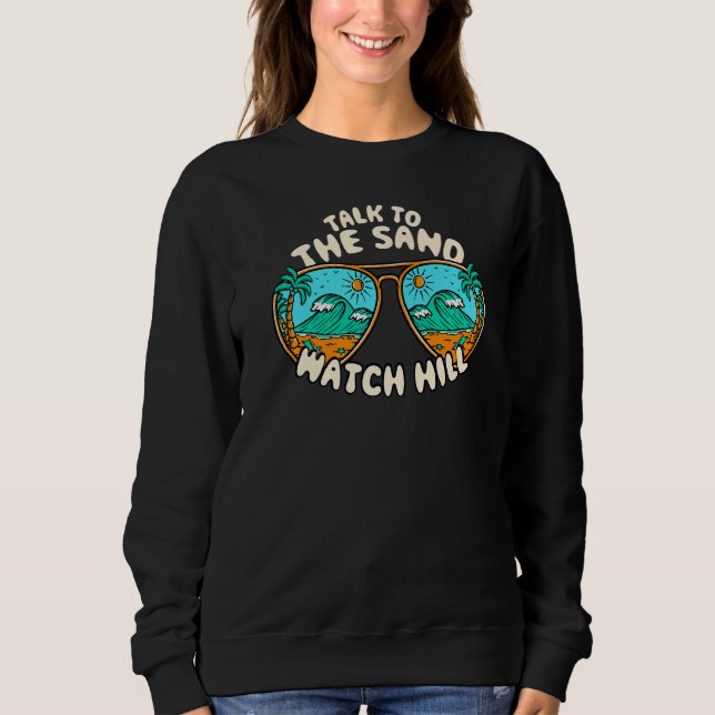 Sudadera Hablar Con La Isla De Rhode De Verano De Sand Watc (Anverso)