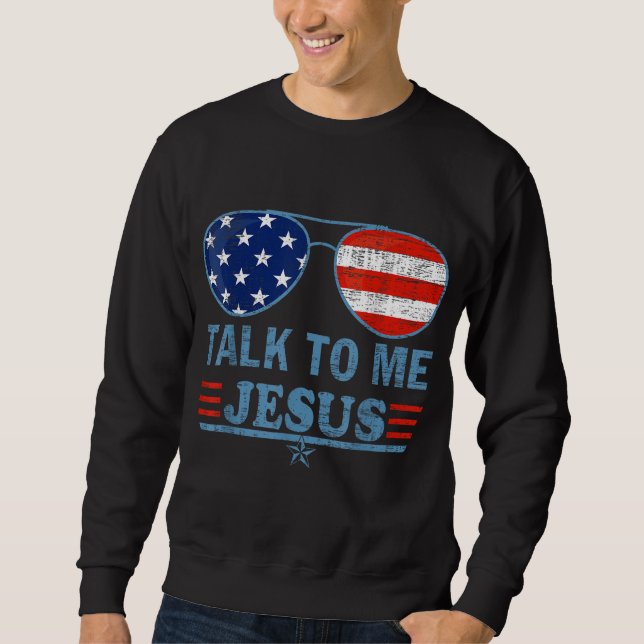 Sudadera hablar conmigo jesus (Anverso)