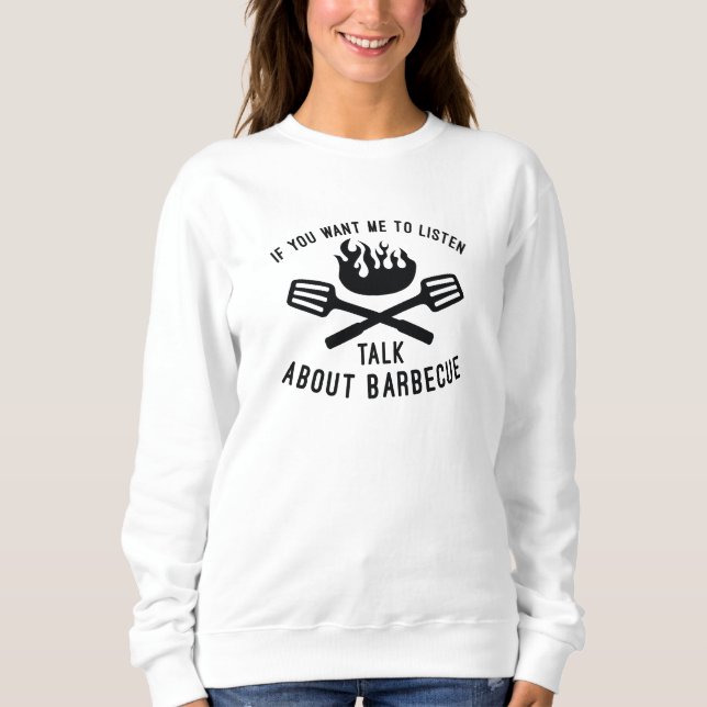 Sudadera Hablar de parrillada (Anverso)
