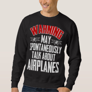 Sudadera Hablar Sobre El Piloto De Aviones Y Avión De Aviac