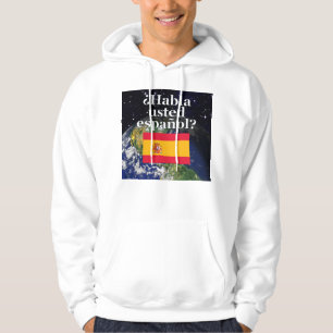 Sudadera ¿Hablas español? Bandera y Tierra