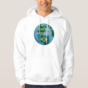 Sudadera ¿Hablas portugués? Bandera