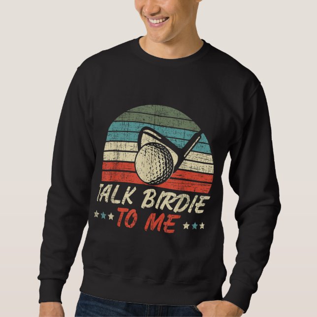 Sudadera Hable Birdie conmigo para jugar golf en golf (Anverso)