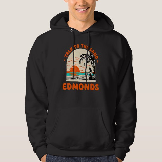 Sudadera Hable Con La Playa De Arena Edmonds Washington Oce (Anverso)