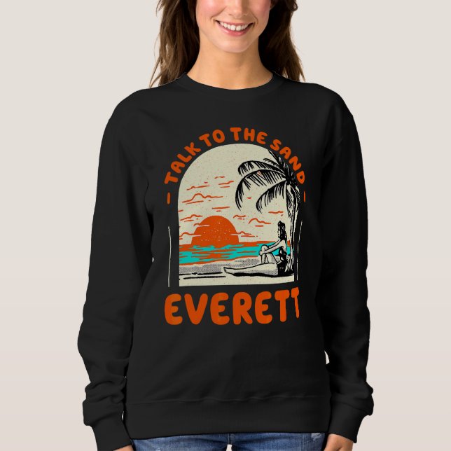 Sudadera Hable Con La Playa De Arena Everett Washington Oce (Anverso)