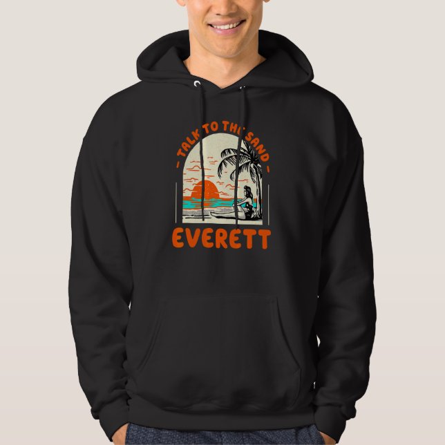 Sudadera Hable Con La Playa De Arena Everett Washington Oce (Anverso)