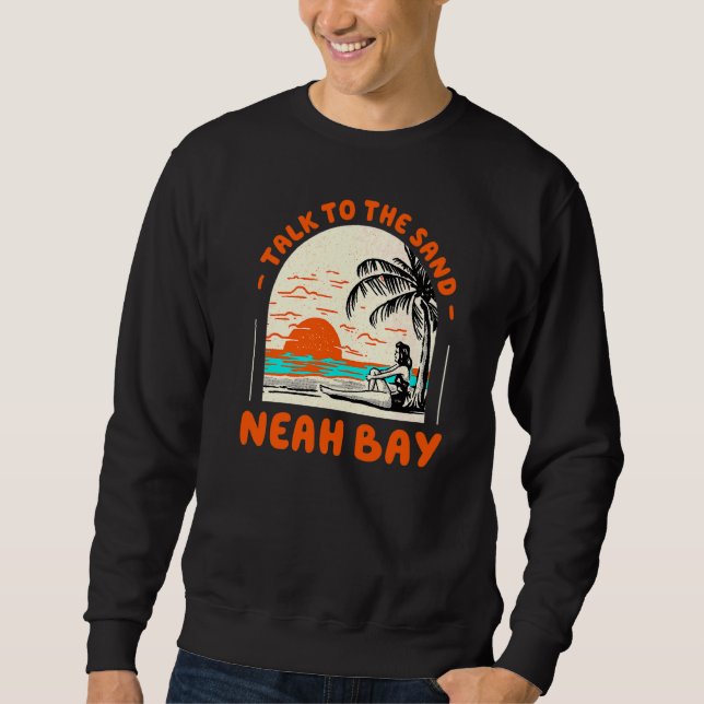 Sudadera Hable Con La Playa De Arena Neah Bay Washington Oc (Anverso)