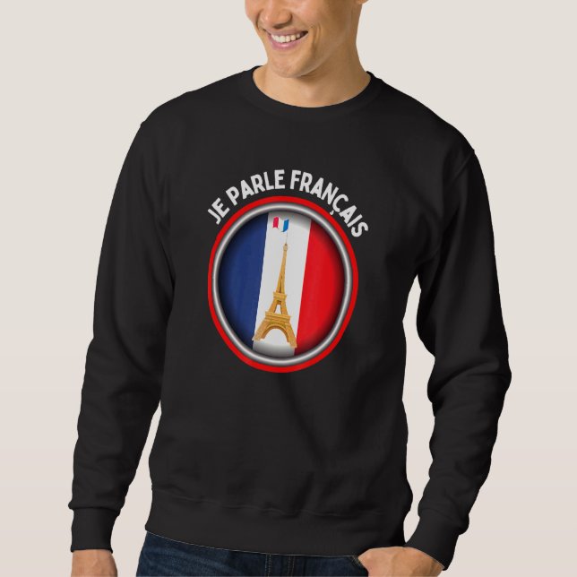 Sudadera Hablo francés - Inglés francés de doble idioma - S (Anverso)